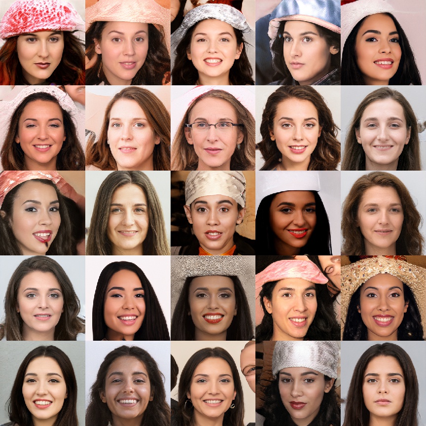 most female faces